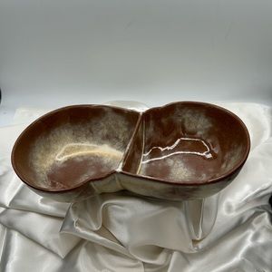 Divided Frankoma Serving Bowl